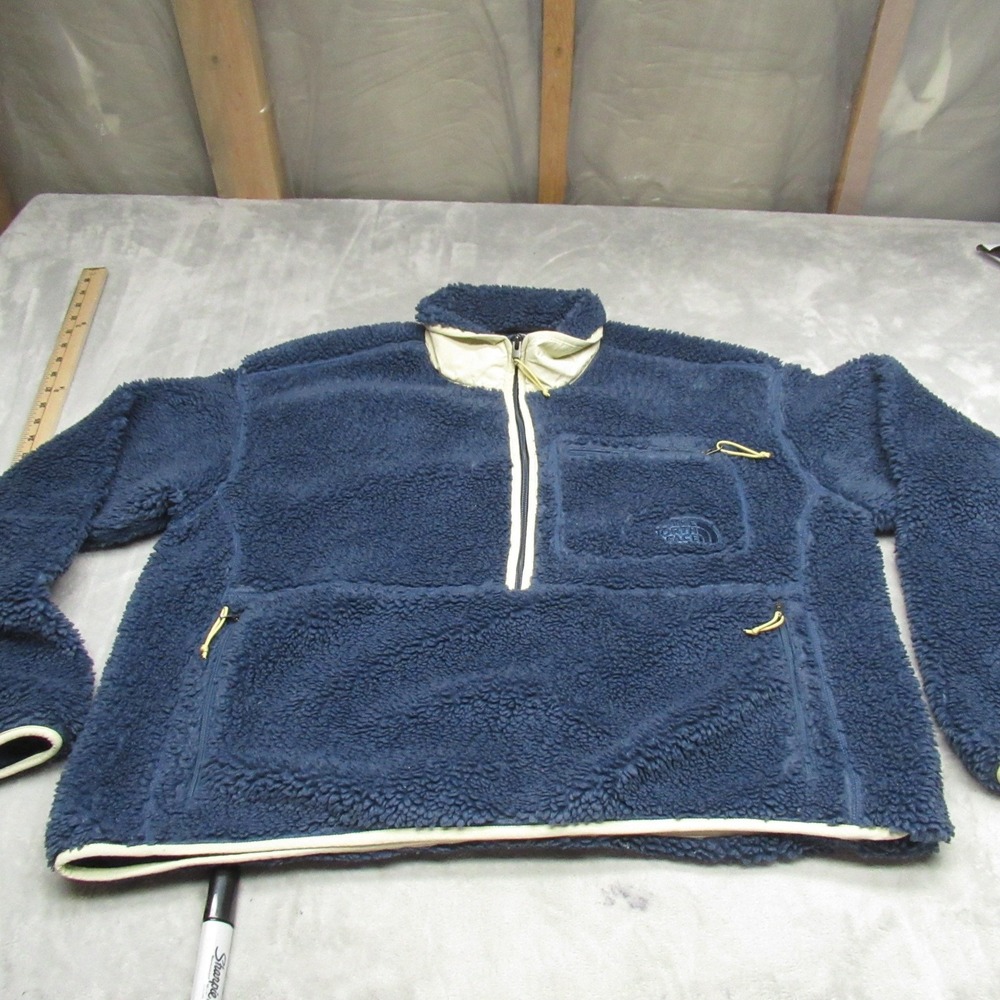 The North Face Navy Blue Sherpa Fleece Pullover